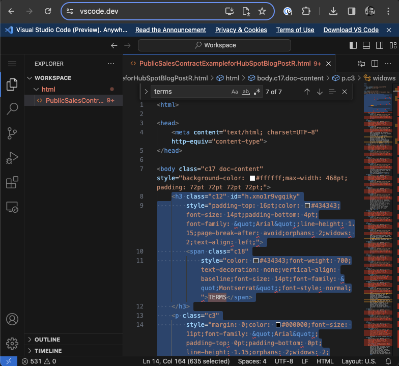 Copy code from VSCode